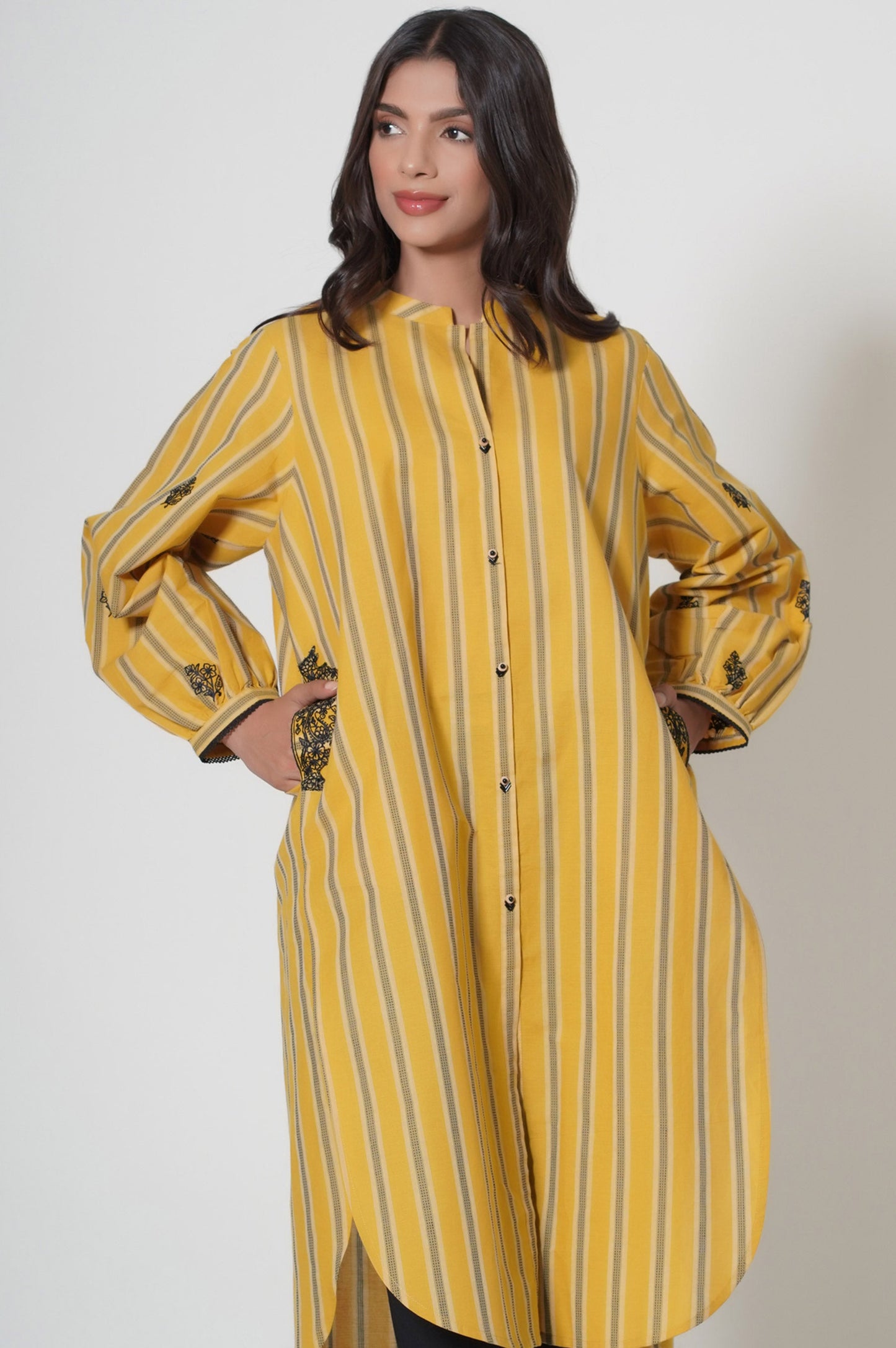 Stitched 1 Piece Yarn Dyed Shirt