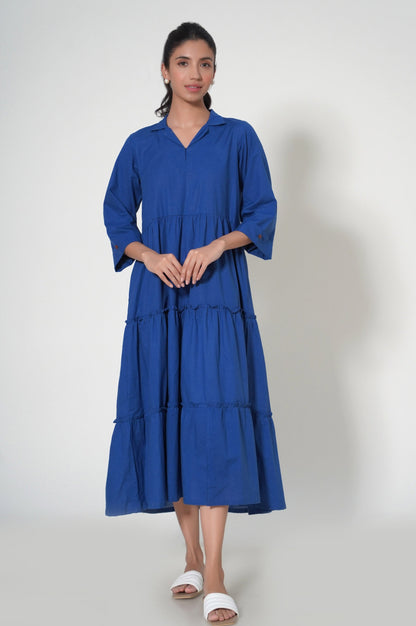 Stitched 1 Piece Cambric Long Dress