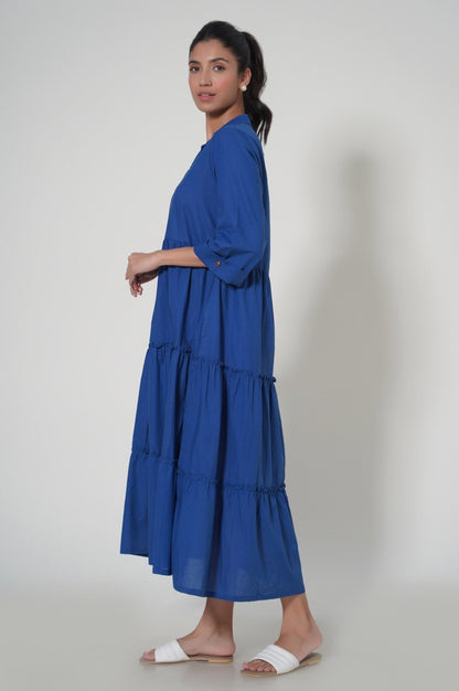 Stitched 1 Piece Cambric Long Dress