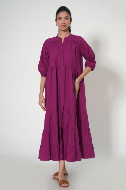 Stitched 1 Piece Cambric Long Dress