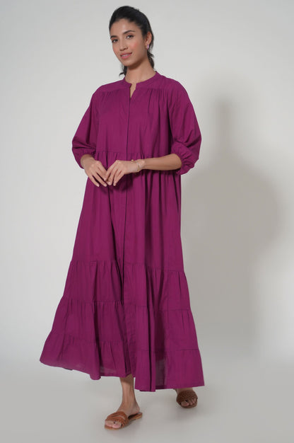 Stitched 1 Piece Cambric Long Dress