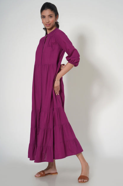 Stitched 1 Piece Cambric Long Dress