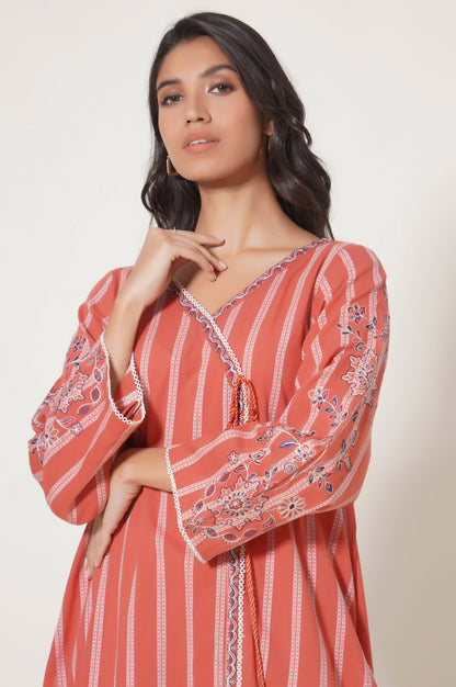 Stitched 1 Piece Embroidered Tarkashi Jacquard Shirt