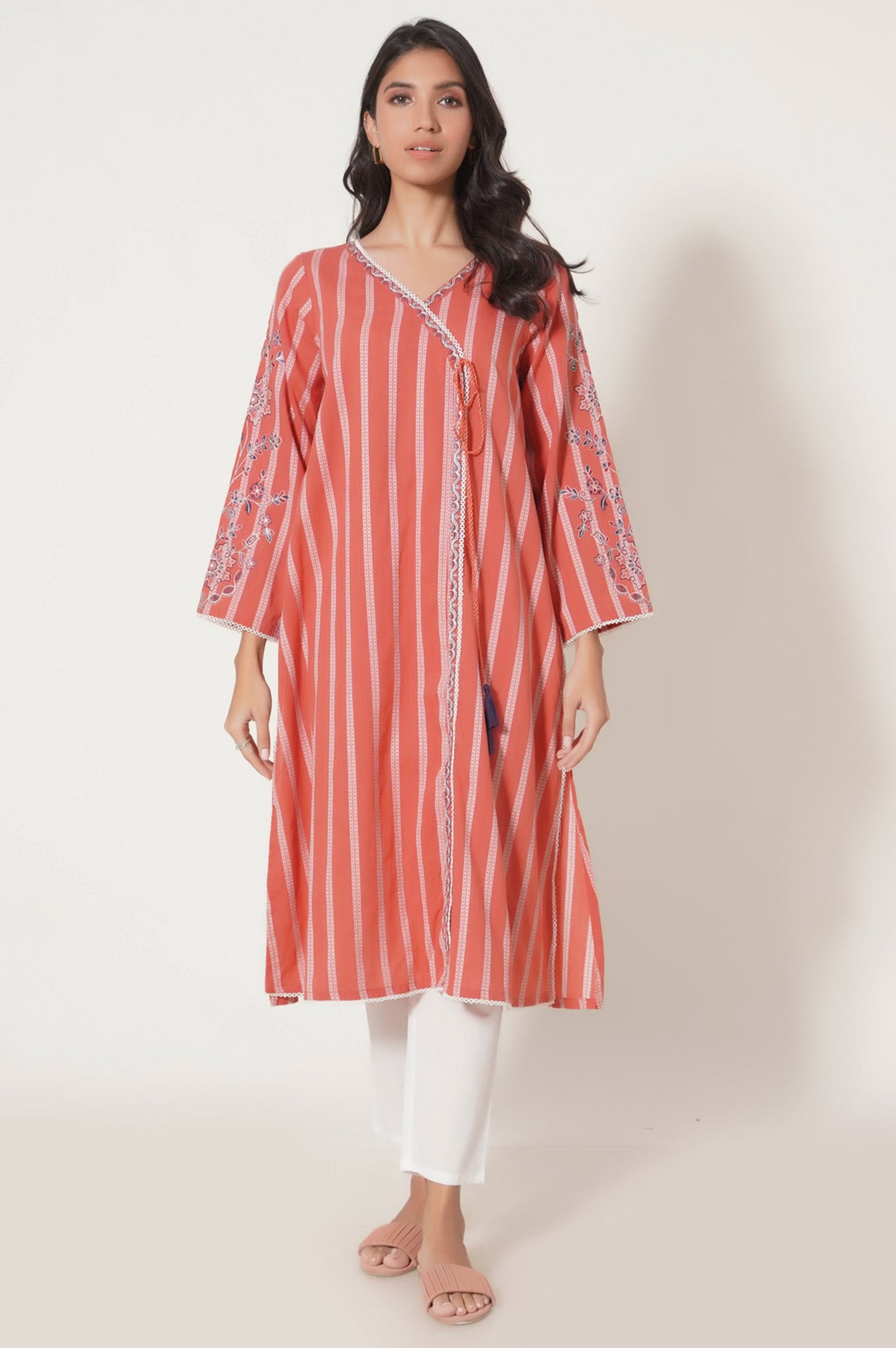 Stitched 1 Piece Embroidered Tarkashi Jacquard Shirt