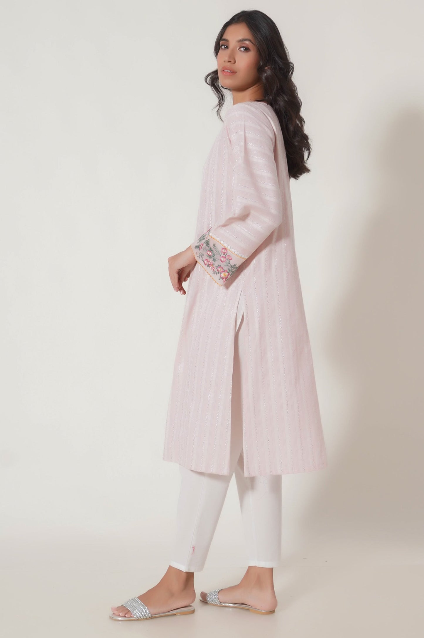 Stitched 1 Piece Embroidered Lorex Jacquard Shirt