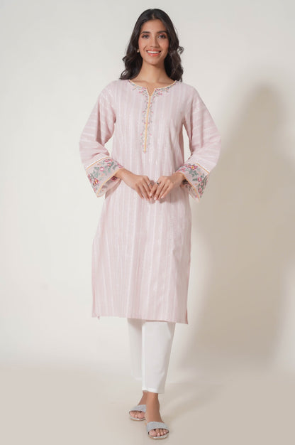Stitched 1 Piece Embroidered Lorex Jacquard Shirt