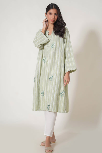 Stitched 1 Piece Embroidered Lorex Jacquard Shirt