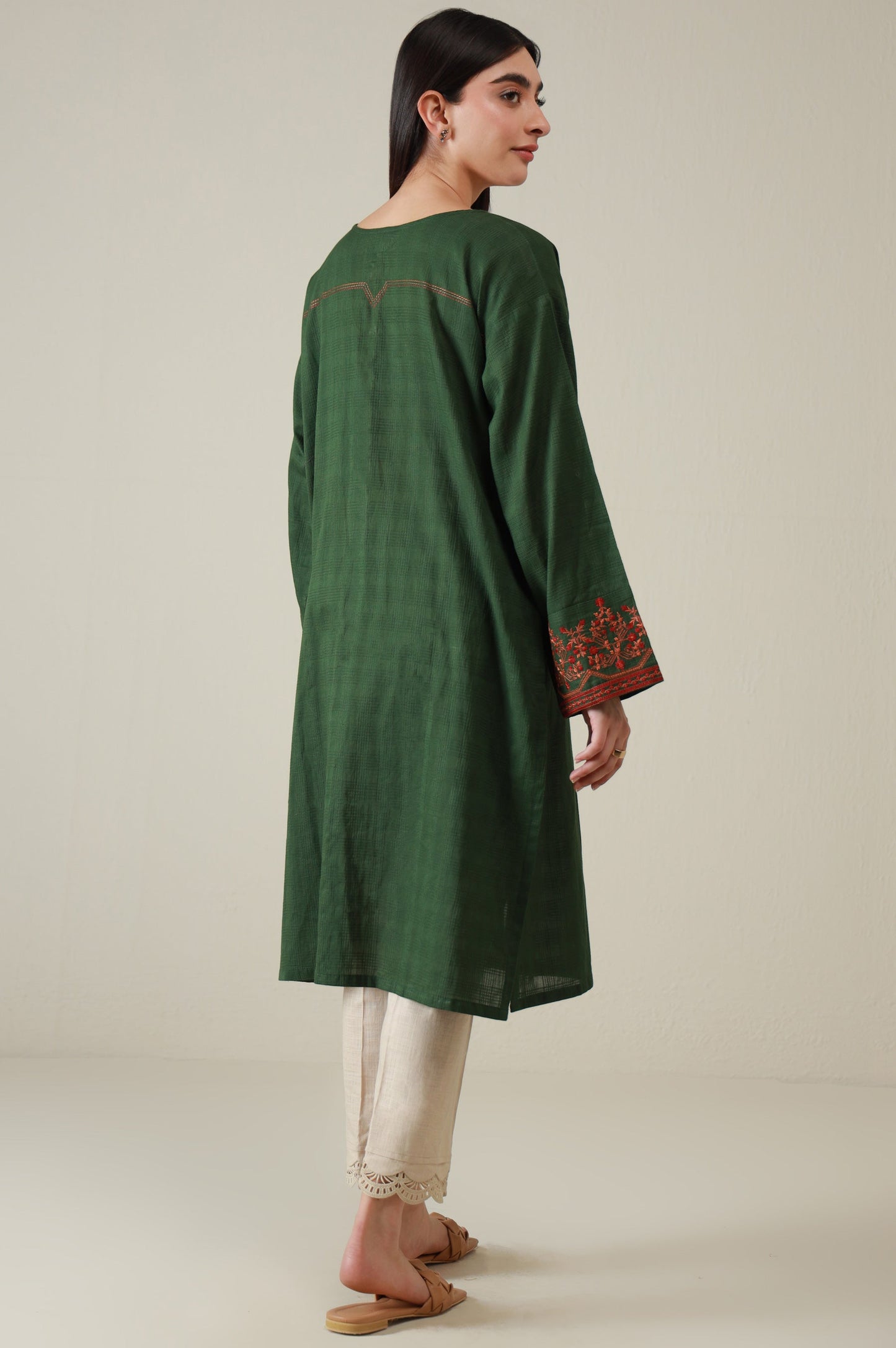 Stitched 1 Piece Embroidered Doria Shirt