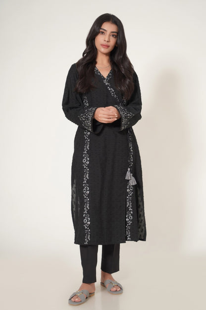 Stitched 1 Piece Brochia Jacquard Shirt