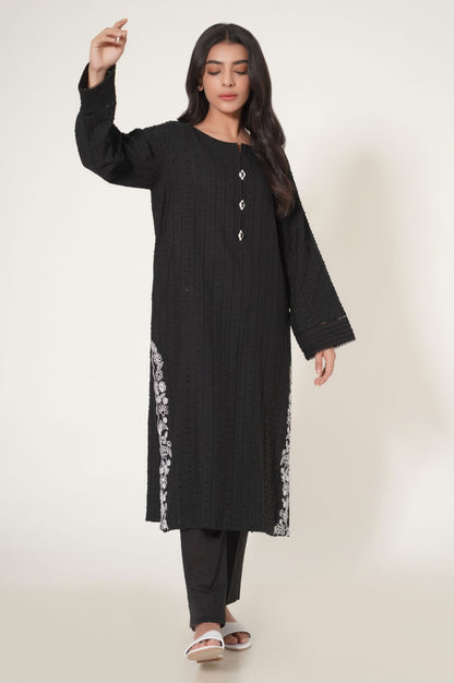 Stitched 1 Piece Brochia Jacquard Shirt