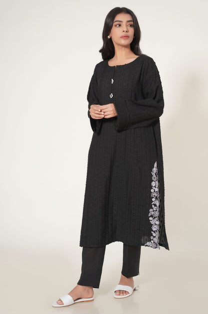 Stitched 1 Piece Brochia Jacquard Shirt