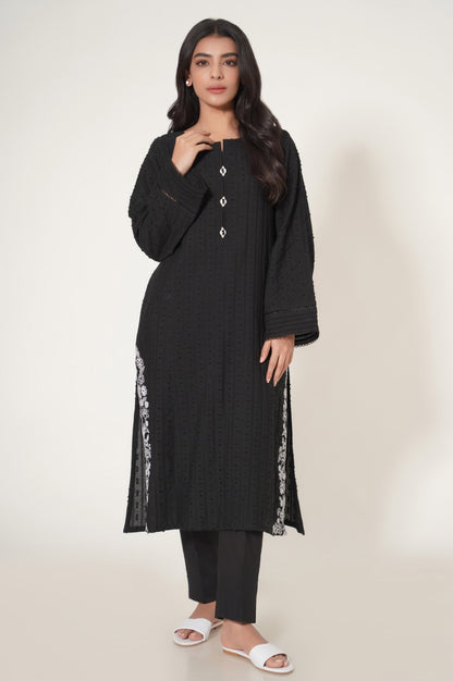 Stitched 1 Piece Brochia Jacquard Shirt