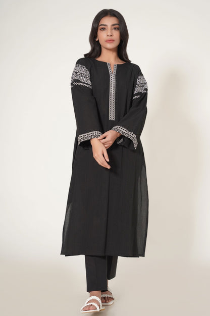 Stitched 1 Piece Dobby Embroidered Shirt