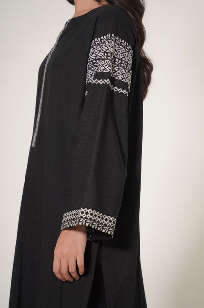 Stitched 1 Piece Dobby Embroidered Shirt