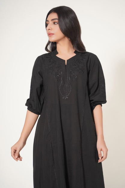 Stitched 1 Piece Dobby Embroidered Shirt