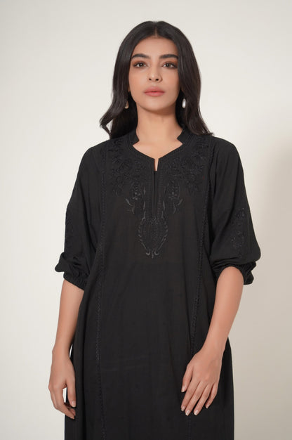 Stitched 1 Piece Dobby Embroidered Shirt