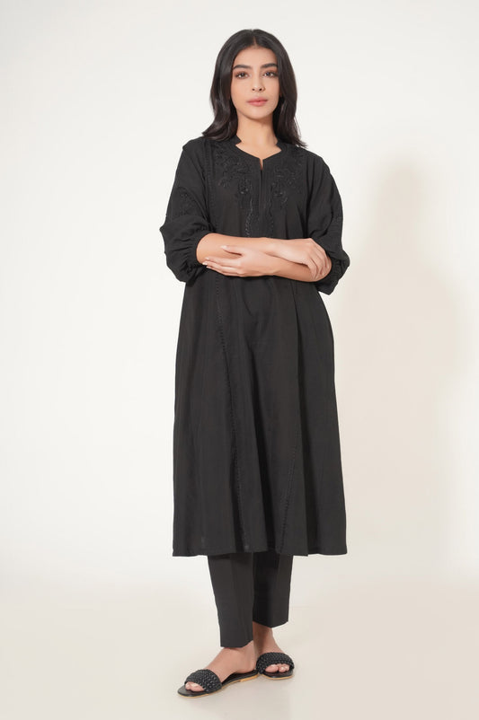 Stitched 1 Piece Dobby Embroidered Shirt