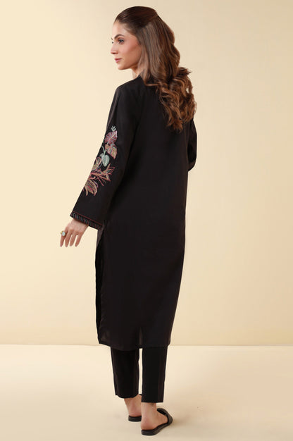 Stitched 1 Piece Embroidered Tencel Shirt