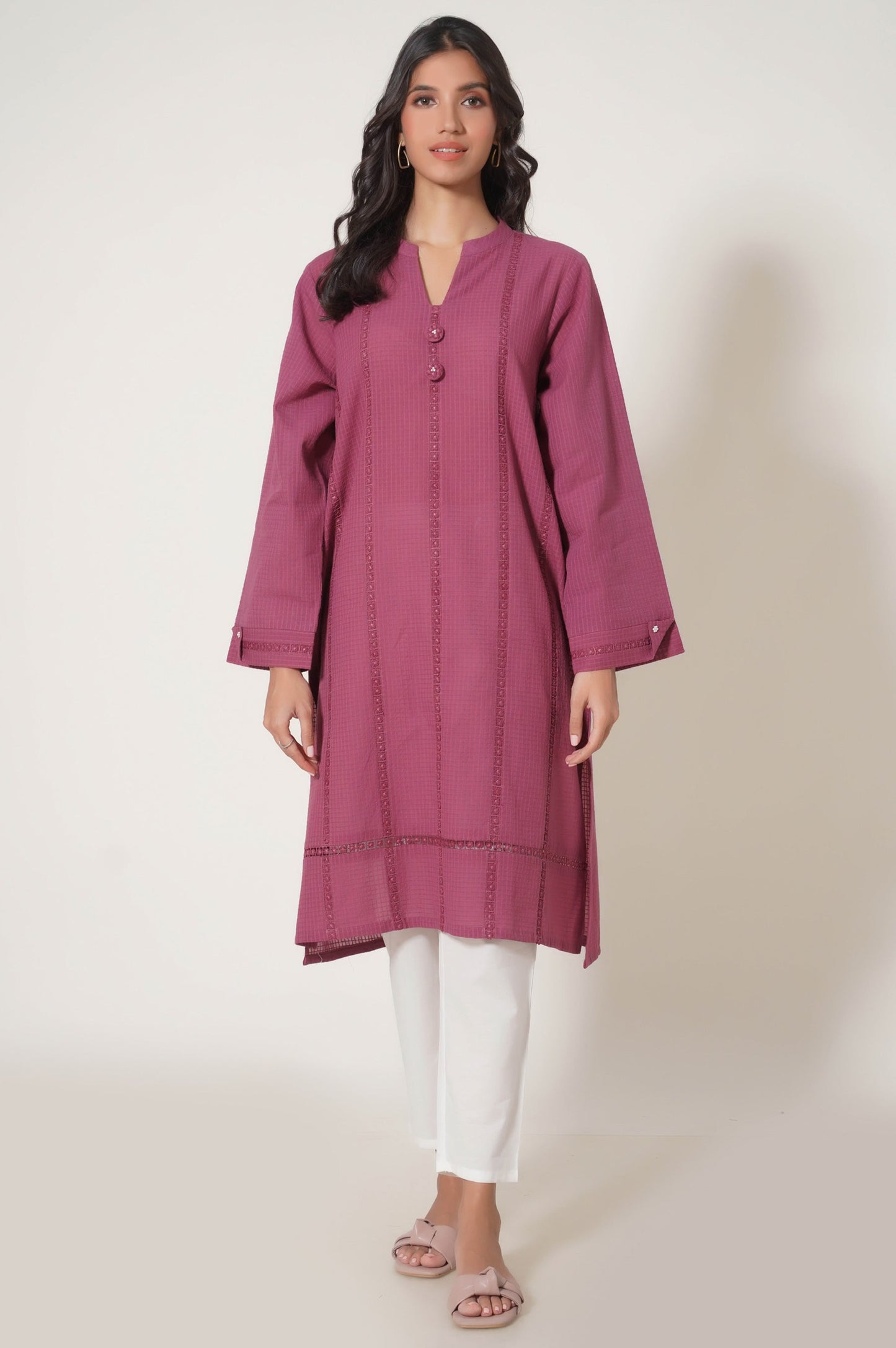 Stitched 1 Piece Stylized Textured Shirt