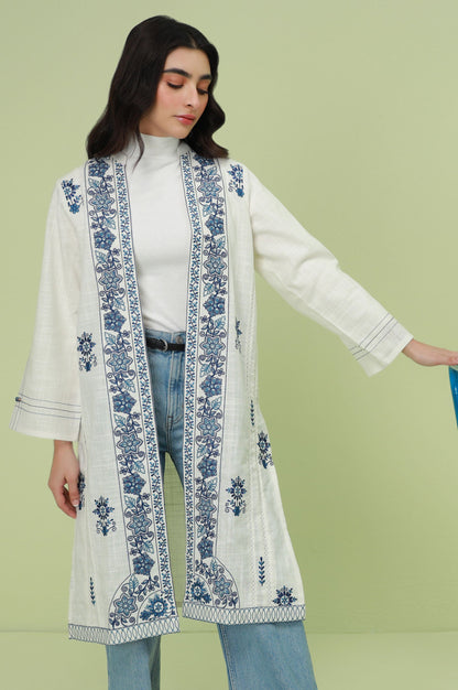 Stitched 1 Piece Embroidered Thai Khaddar Jacket