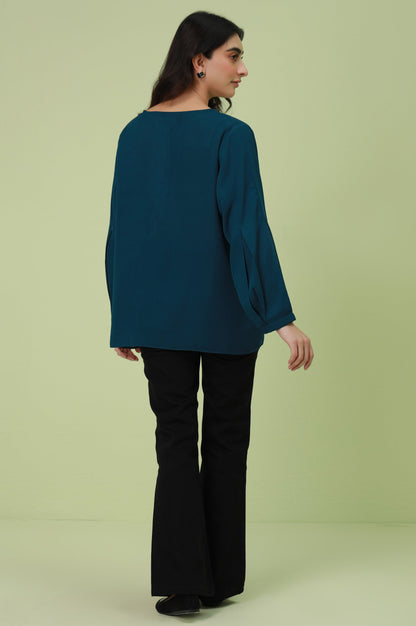 Stitched 1 Piece Stylized Crepe Top