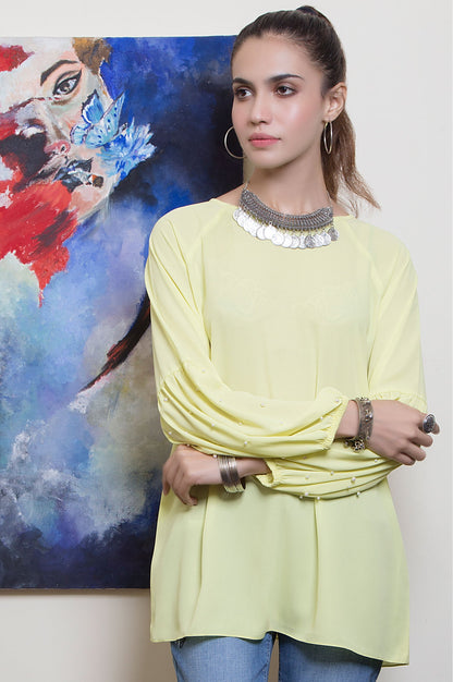 Stitched 1 Piece Poly Georgette Shirt