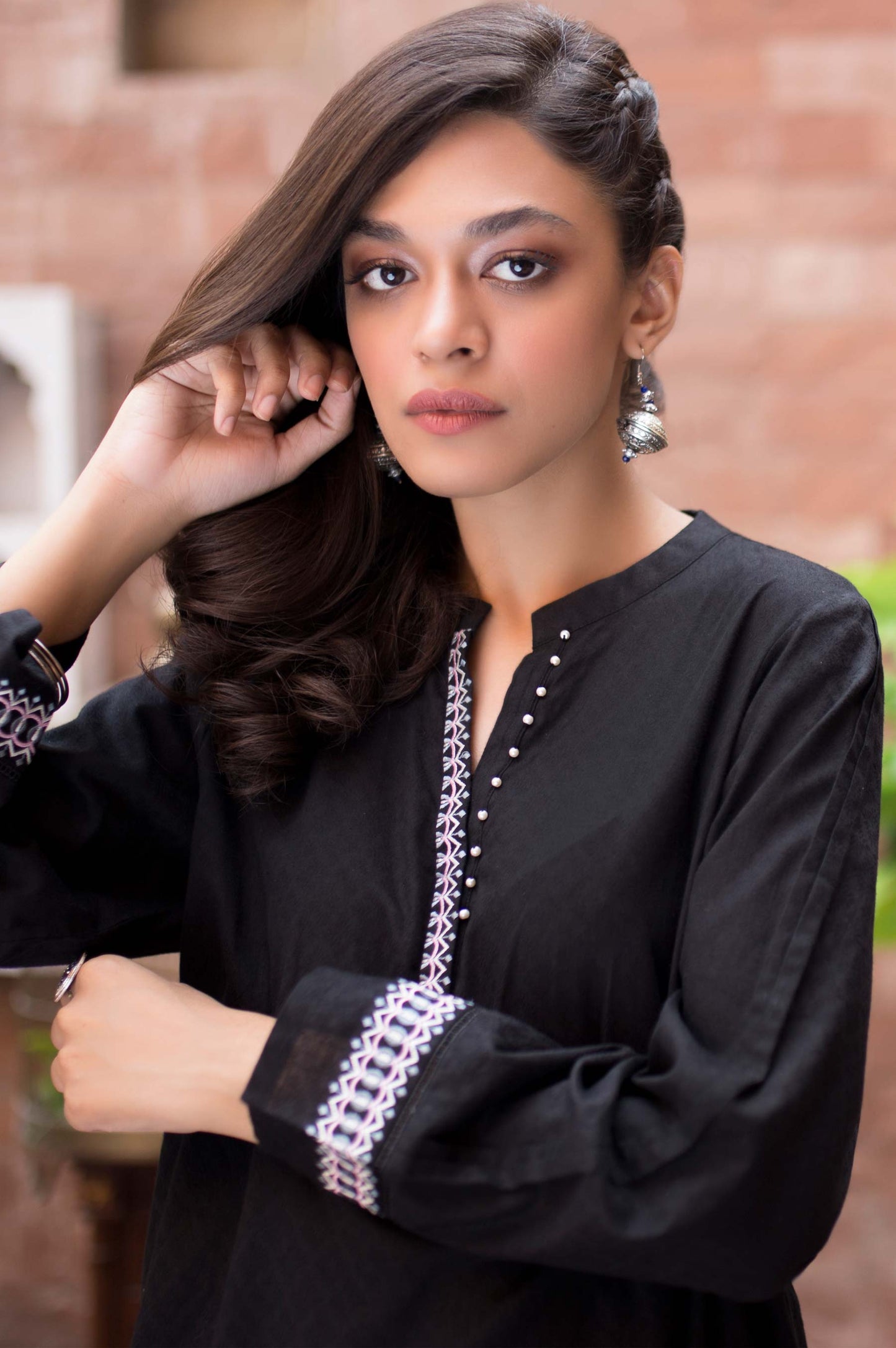 Stitched 1 Piece Self Jacquard Shirt