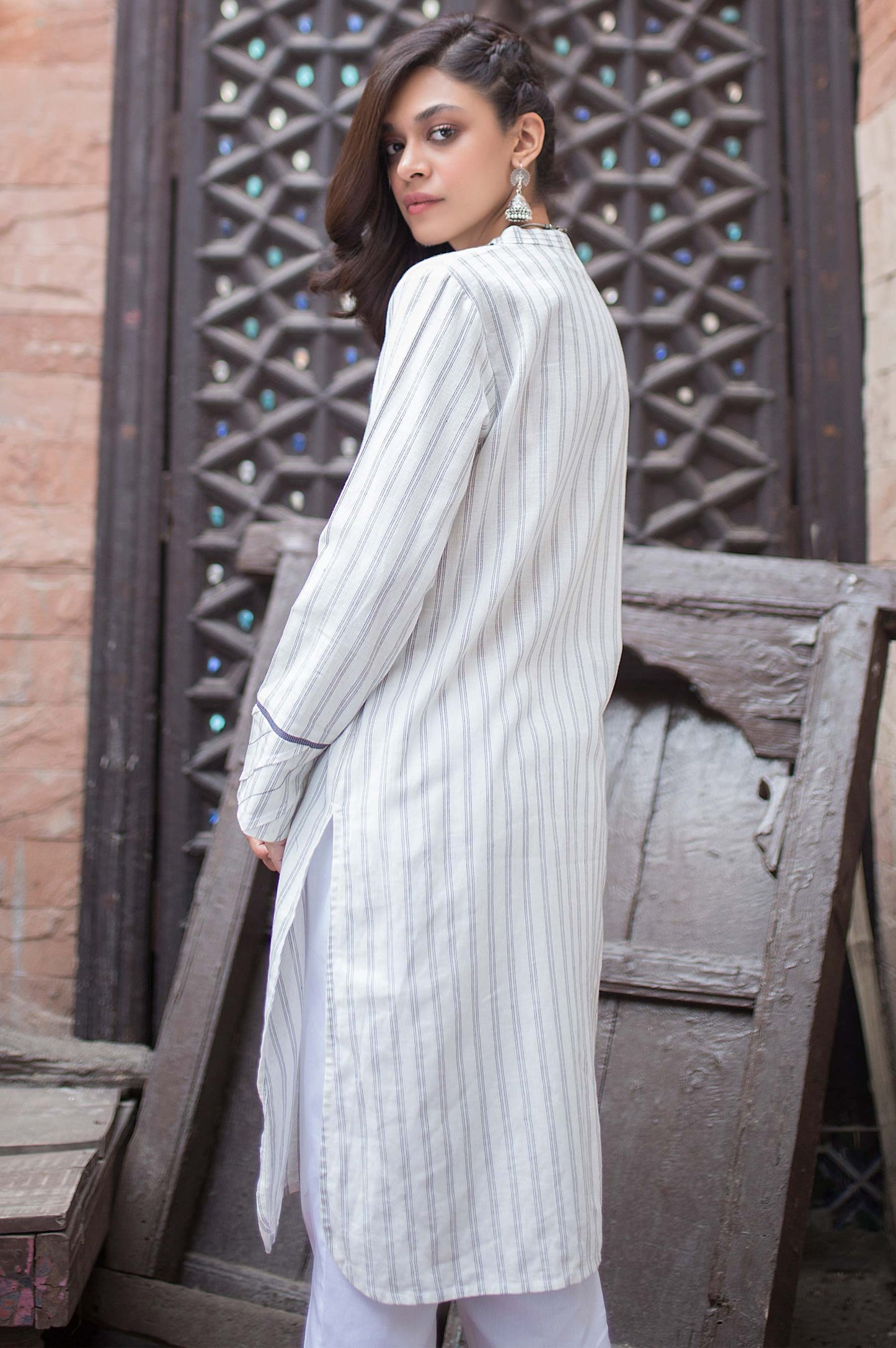 Stitched 1 Piece Yarn Dyed Shirt