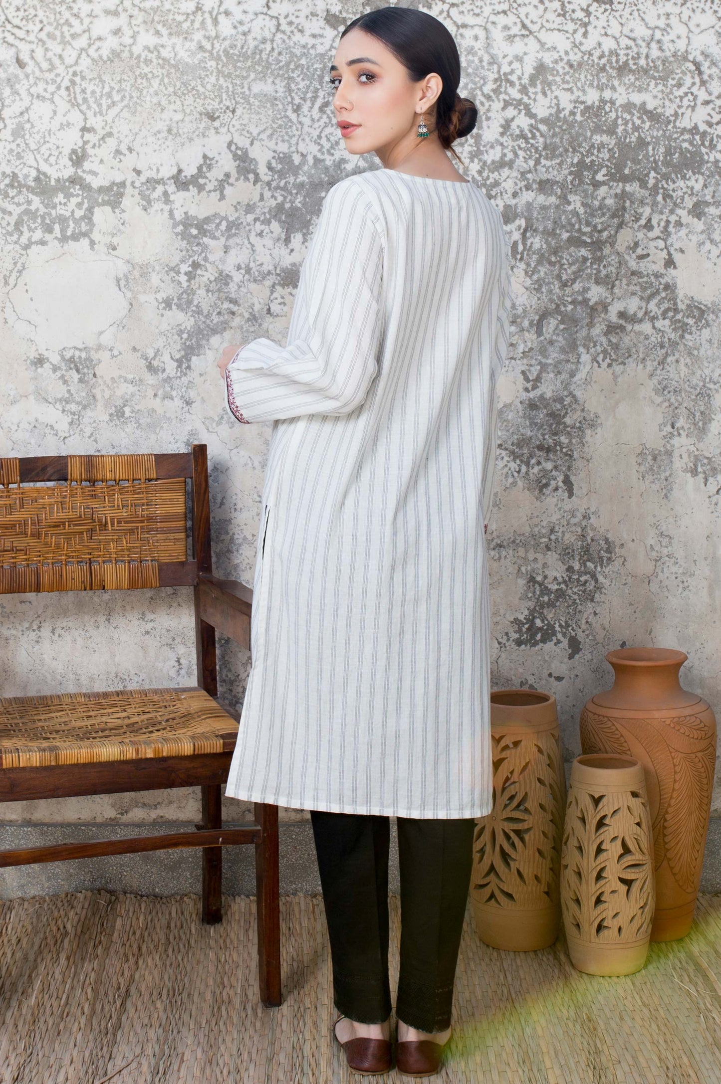 Stitched 1 Piece Yarn Dyed Shirt