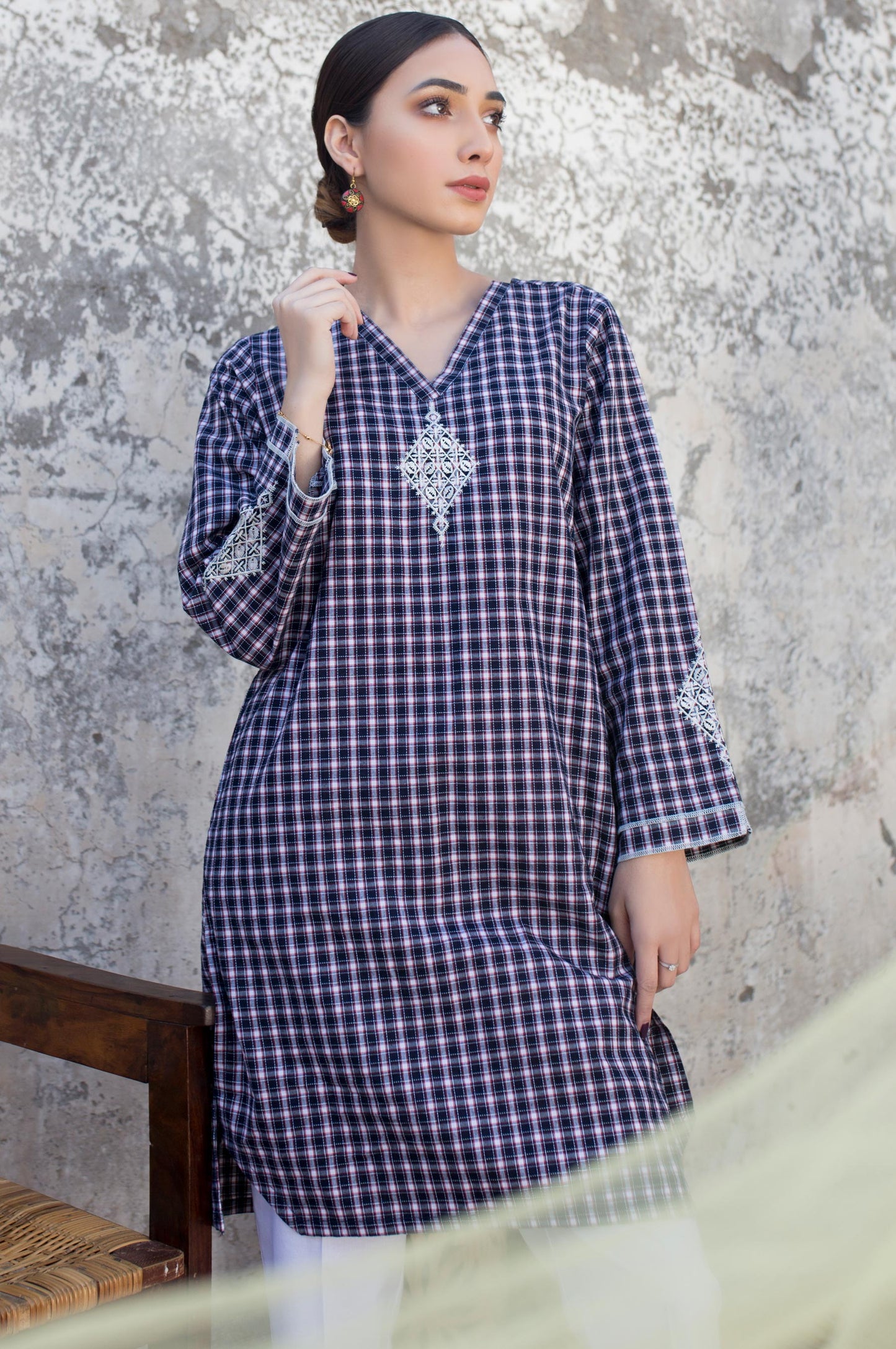 Stitched 1 Piece Yarn Dyed Shirt