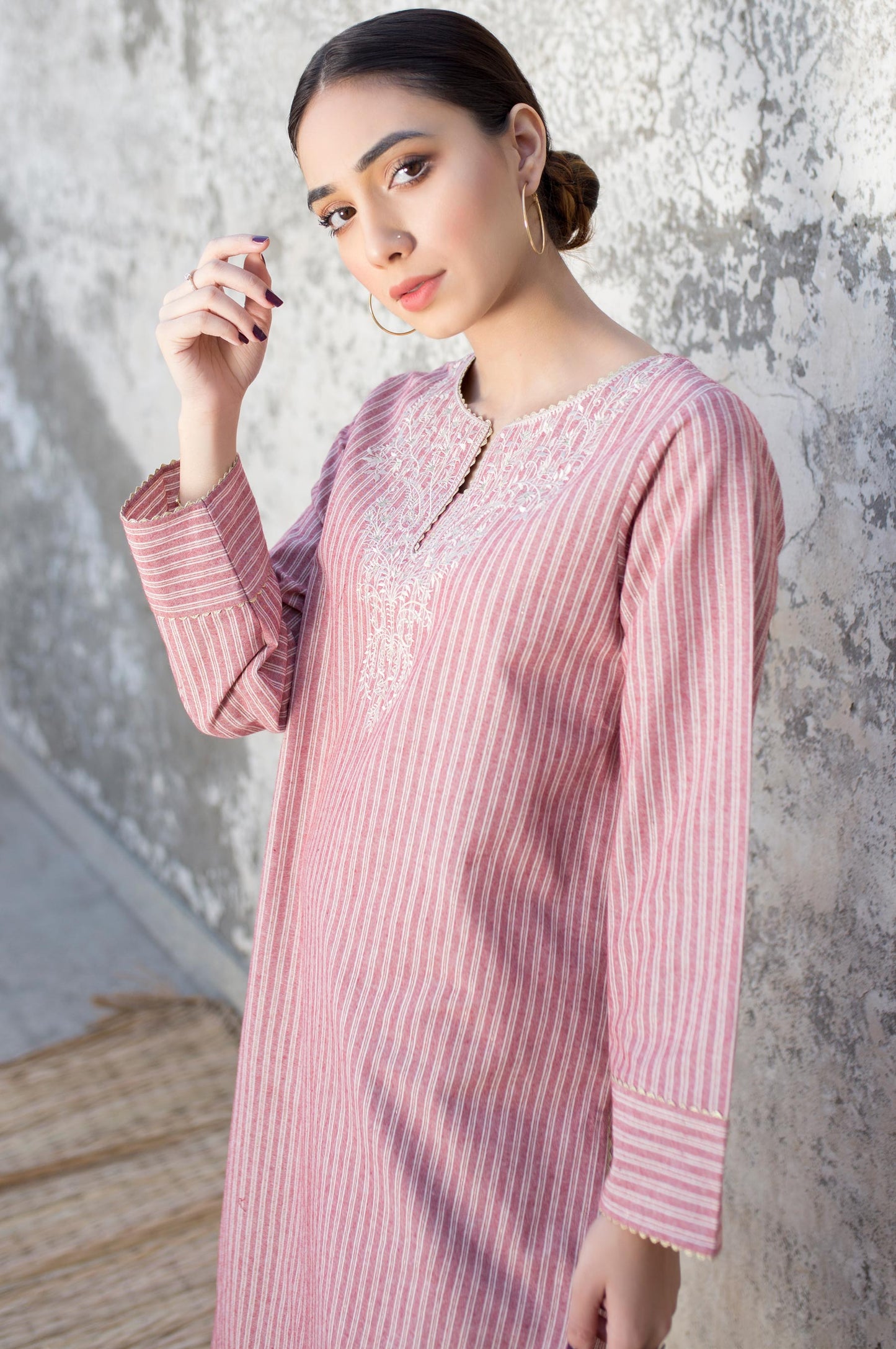 Stitched 1 Piece Yarn Dyed Shirt