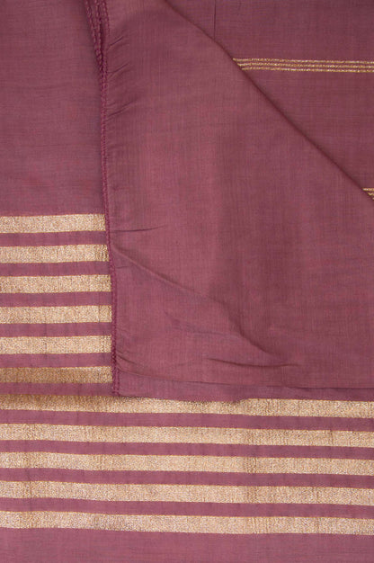 Printed Jacquard Dupatta - Purple