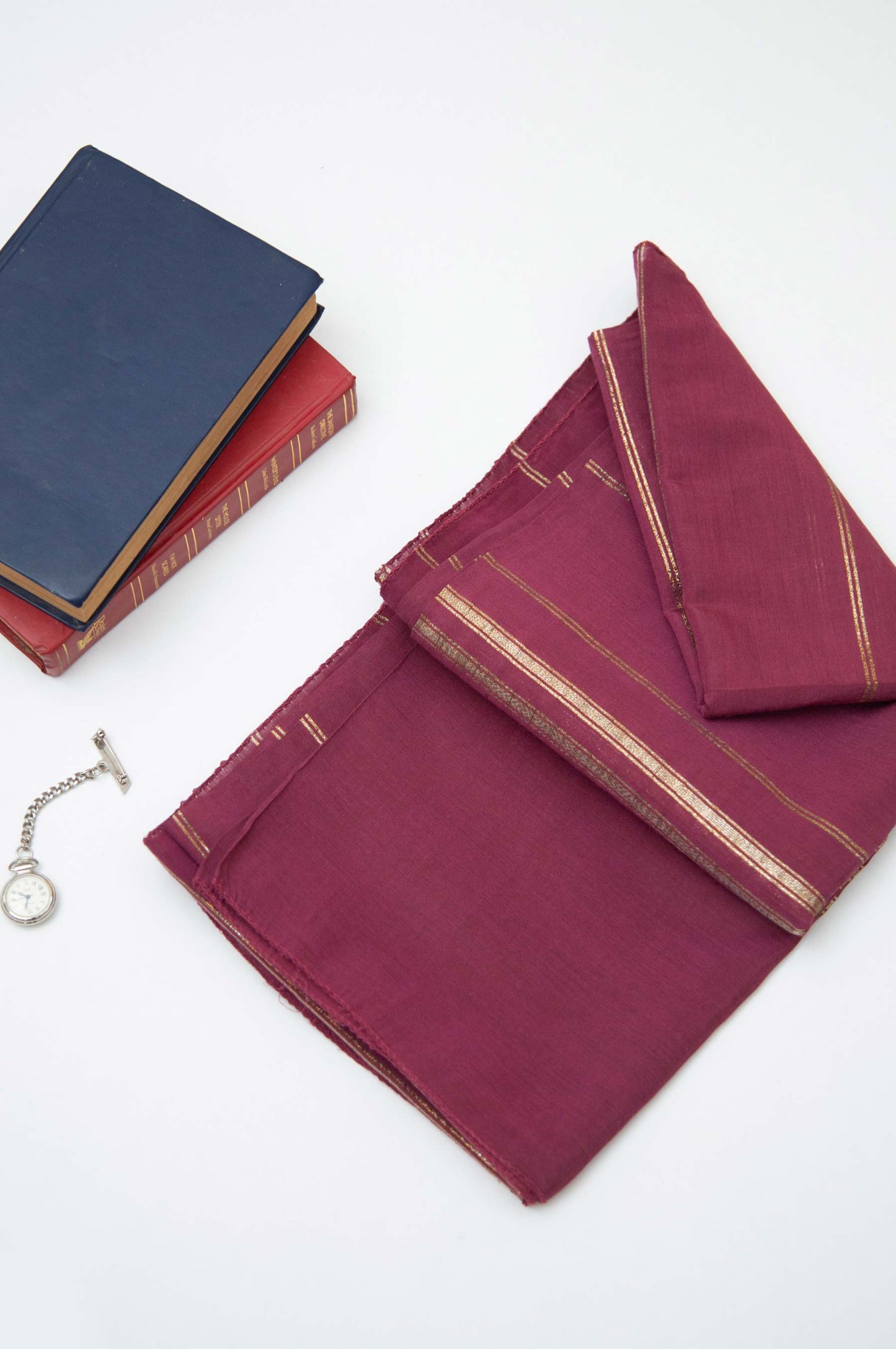 Printed Jacquard Dupatta - Rose