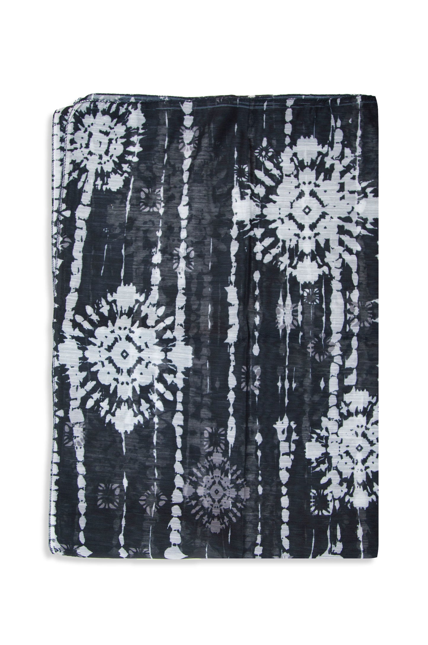 Printed Organza Dupatta - Black