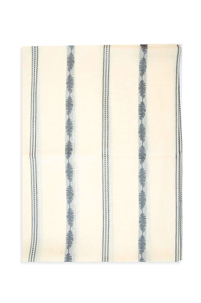 Printed Jacquard Dupatta - Off White