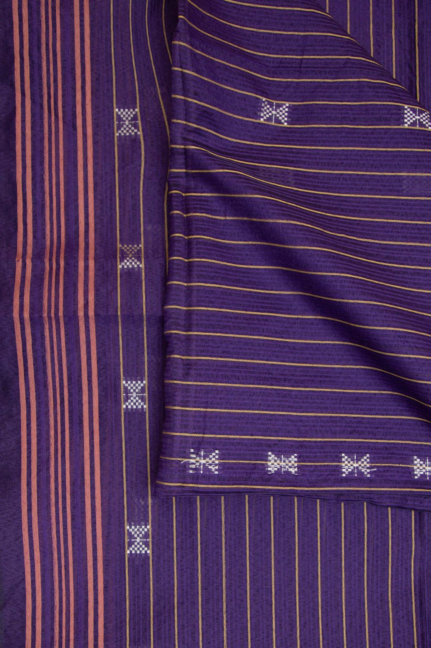 Printed Jacquard Dupatta - purple