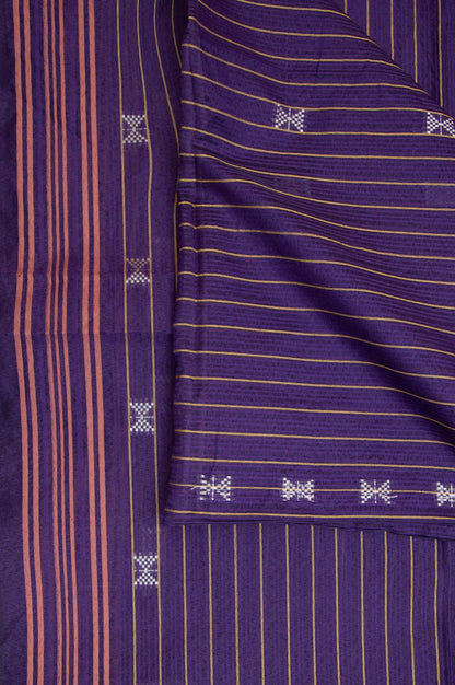 Printed Jacquard Dupatta - purple