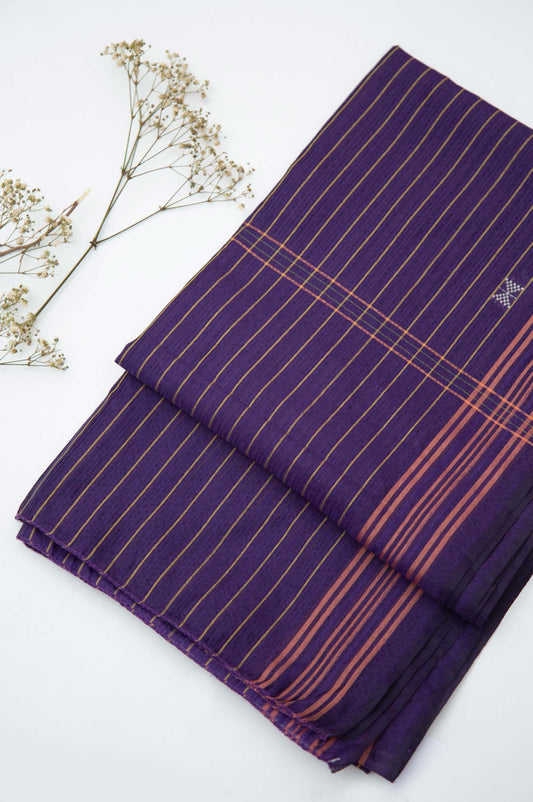 Printed Jacquard Dupatta - purple