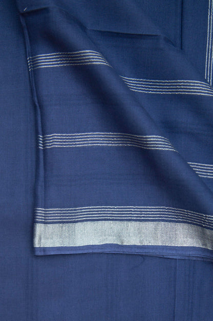 Printed Jacquard Dupatta - Blue