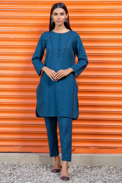 Stitched 2 Piece Embellished Khaddar Suit