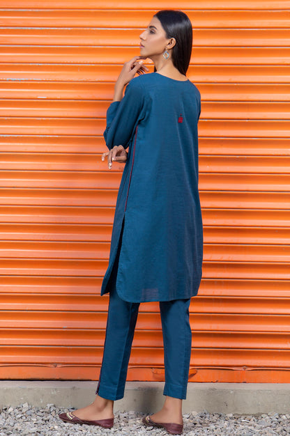 Stitched 2 Piece Embellished Khaddar Suit