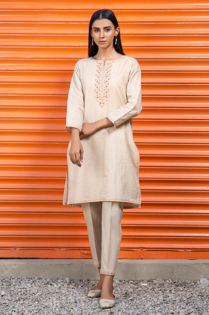 Stitched 2 Piece Embroidered Mesuri Suit