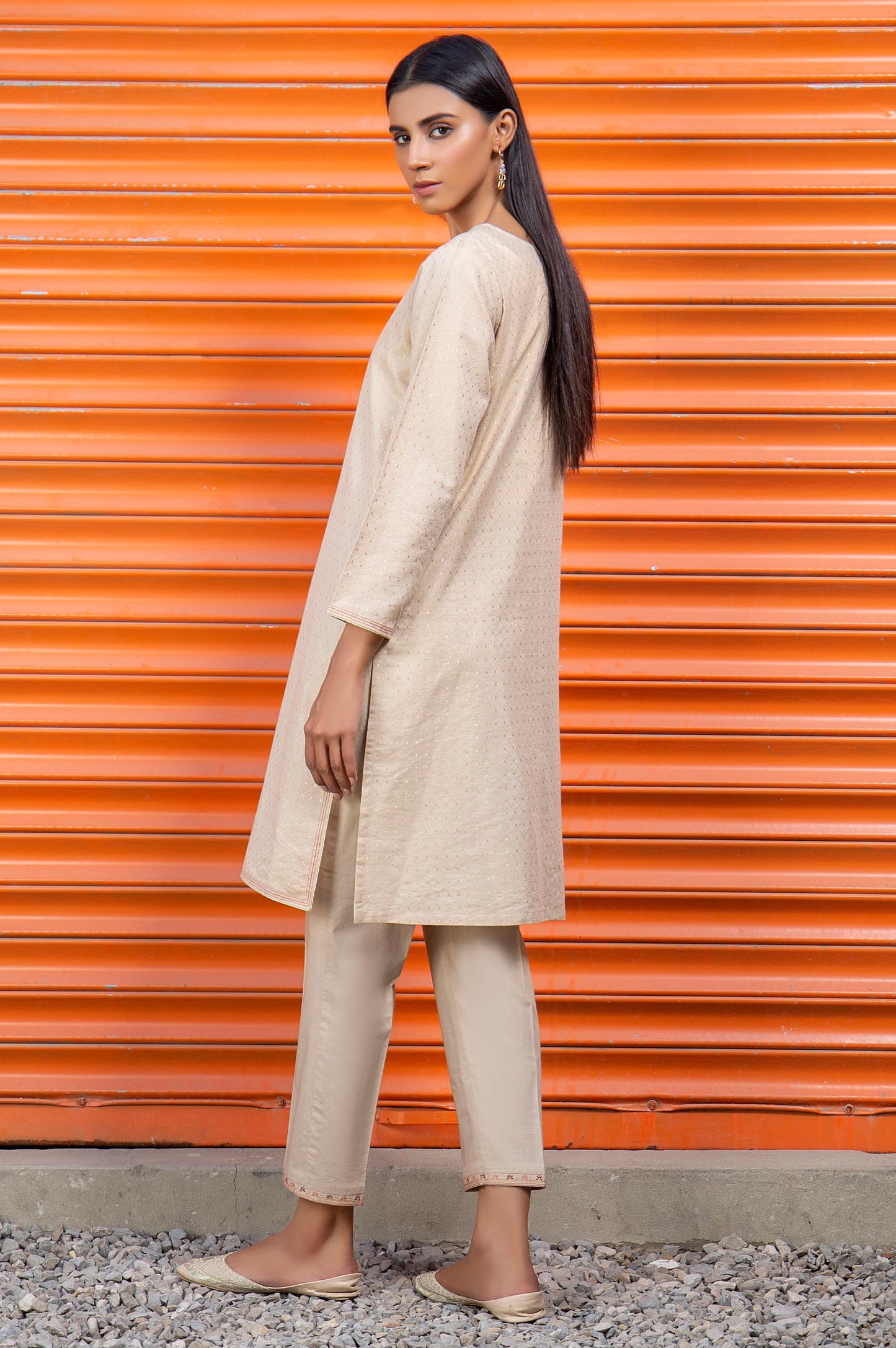 Stitched 2 Piece Embroidered Mesuri Suit