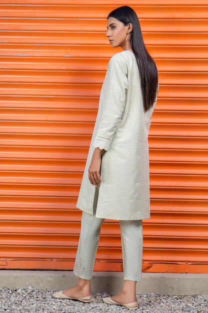 Stitched 2 Piece Embroidered Mesuri Suit
