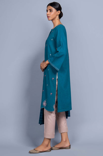 Stitched 2 Piece Embroidered Khaddar Suit