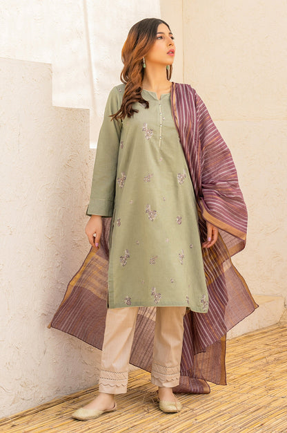 Stitched 2 Piece Cotton Slub & Yarn Dyed Suit