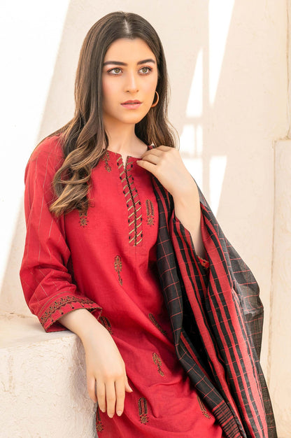 Stitched 2 Piece Cotton Slub & Yarn Dyed Suit