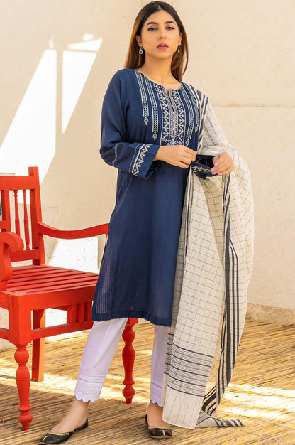 Stitched 2 Piece Cotton Slub & Yarn Dyed Suit