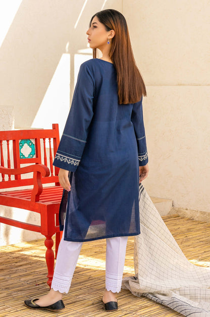 Stitched 2 Piece Cotton Slub & Yarn Dyed Suit