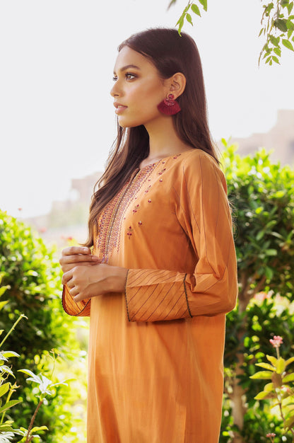 Stitched 2 Piece Embroidered Doria Lawn Suit